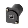 EXSYS EX-49168 D-Type skydelio montavimo adapteris Mini DisplayPort female to female