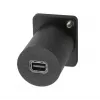 EXSYS EX-49168 D-Type skydelio montavimo adapteris Mini DisplayPort female to female
