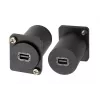 EXSYS EX-49168 D-Type skydelio montavimo adapteris Mini DisplayPort female to female