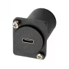 EXSYS EX-49171 D-Type adapteris USB-C moteriškas į HDMI moterišką 4K UHD, skydinis montavimas