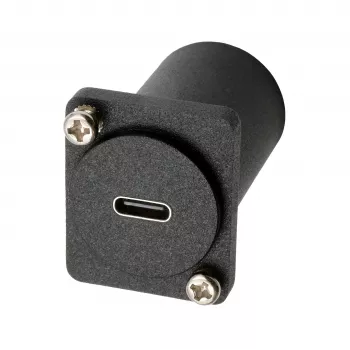 EXSYS EX-49171 D-Type adapteris USB-C moteriškas į HDMI moterišką 4K UHD, skydinis montavimas