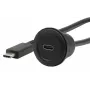 EXSYS EX-49222 USB-C panelinis adapterio kabelis, USB 3.2 Gen 2, 10Gbps, 100W PD, 30cm
