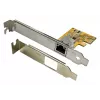 EXSYS EX-6071C PCI Express Gigabit Ethernet tinklo plokštė, 1x RJ45, Realtek, pridedamas žemo profilio laikiklis