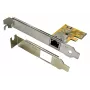 EXSYS EX-6071C PCI Express Gigabit Ethernet tinklo plokštė, 1x RJ45, Realtek, pridedamas žemo profilio laikiklis