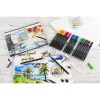 Faber-Castell Eberhard Faber Artist Color dvigalių flomasterių rinkinys, 24 vnt., plonosios ir šepetėlio antgaliai, įvairių spalvų 558224