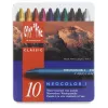 Caran d'Ache Neocolor I vaškinės pastelės, 10 vienetų rinkinys, apvalios, popieriniais įvyniojimais, homogeniškos spalvos 7000.310
