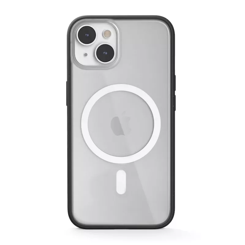 Woodcessories ECO643 iPhone 14 Plus dėklas – ekologiškas juodas ir permatomas galinis dangtelis