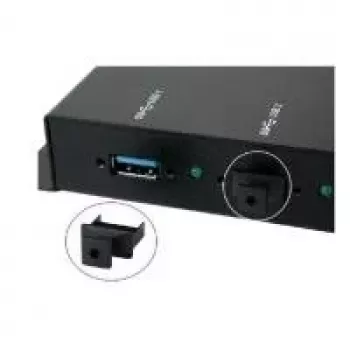 EXSYS EX-1111 USB Type-A prievadų apsauginiai dangteliai (10 vnt., juodi)