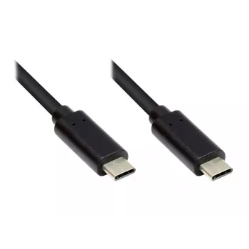 EXSYS EX-K1585-0.5 USB-C į USB-C kabelis 0,5 m, juodas