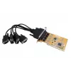 EXSYS 4-Port RS-232 PCI serijinė plokštė su FTDI lustu (EX-41084)