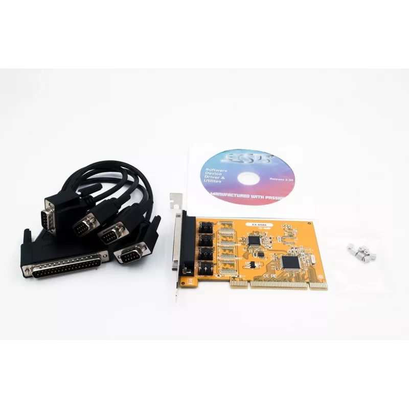 EXSYS 4-Port RS-232 PCI serijinė plokštė su FTDI lustu (EX-41084)