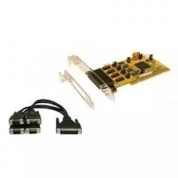 EXSYS EX-41384 PCI 4 prievadų RS-232 nuosekliosios sąsajos plokštė su žemo profilio laikikliu