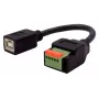 EXSYS EX-49130 USB 2.0 adapteris USB-B moteriškas į 5 kontaktų gnybtų bloką su mygtuku, 15 cm
