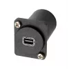 EXSYS EX-49169 D-Type adapteris Mini DisplayPort female į DisplayPort female, skydinis montavimas