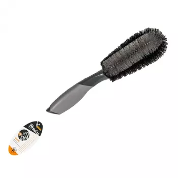Bradas ES2611 ratų šepetys, plastikinis kotas, antracito spalvos, stori minkšti šeriai, 290 mm