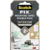 3M Scotch-Fix Indoor tvirtinimo kvadratėliai 25 mm x 25 mm balti (12 vnt. pakuotė) 7100263584