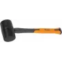 Bradas guminis plaktukas 450 g, antracito/oranžinės spalvos, 340 mm stiklo pluošto kotas su neslystančia TPR rankena DIY-HF6045