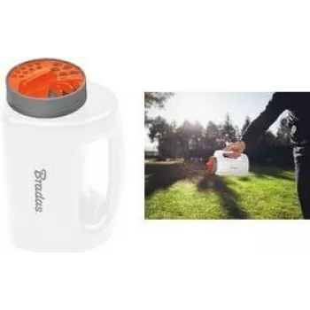 Bradas rankinis mini sėjamoji WHITE LINE, 2 litrų, balta/antracito, plastikinė, ergonomiška rankena, 1 vnt. (WL-SE101)