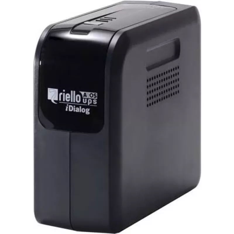 Riello UPS iDialog IDG 600 - 600 VA linijinis-interaktyvus UPS, 4 Schuko lizdai, USB, Tower, juodas