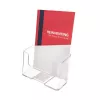 DEFLECTO AB150 kristalo skaidrumo akrilo demonstracinis kubas 50x50x50 mm, deimantiniu būdu poliruotas, permatomas