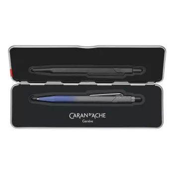 Caran d'Ache 849 tušinukas Storm Blue Claim Your Style 5th Edition, vidutinio storio mėlynas rašalas NM849.589