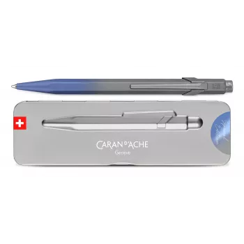Caran d'Ache 849 tušinukas Storm Blue Claim Your Style 5th Edition, vidutinio storio mėlynas rašalas NM849.589