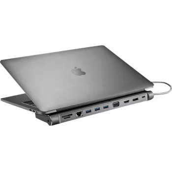XTREMEMAC XWH-CDH-13 12 prievadų USB-C dokinginė stotis, Space Gray