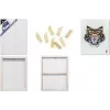 KANGARO K-820021 3D drobė ant rėmo, 500 x 600 mm, 37 mm gylio kraštas, 100% medvilnė 380 g/m², 3 sluoksnių gruntuota gipsu, balta, 1 vnt.