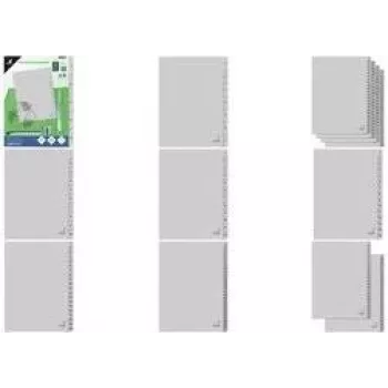 Kangaro ECO A4 kartono registro skirtukai, numeruoti 1-52, 4 skylių, pilki K452C