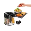 Metaltex Spice 8 sukiojamas prieskonių stovas, apvalus, juodas, su 8 tuščiais stikliniais indelais 252876080