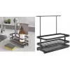 Metaltex Tokyo LAVA kriauklės organizatorius, matinis juodas, metalinis, atsparus rūdims, atsparus smūgiams, 1 vnt. 352902000