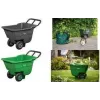 Bradas HANDY-GO sodo karutis 90 L, žalias, 150 kg, plastikinis kėbulas, plieninis rėmas, pneumatinis ratas TQ-WB090GR
