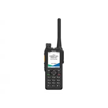 Hytera HP785G BT V1 VHF skaitmeninis/analoginis nešiojamasis radijo ryšio įrenginys su GPS, Bluetooth, 2400mAh baterija, staline įkrovikliu, antena ir diržo laikikliu