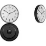 NEXTIME STIL kvarcinis sieninis laikrodis 400 mm baltas ciferblatas juodos rodyklės 7317-V2
