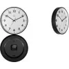 NEXTIME STIL kvarcinis sieninis laikrodis 400 mm baltas ciferblatas juodos rodyklės 7317-V2
