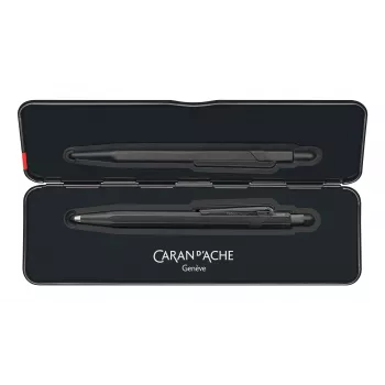 CARAN D'ACHE Fixpencil BLACK CODE mechaninis pieštukas, 2 mm, matinio juodo šešiakampio aliuminio korpusas 22.496