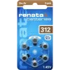 Renata ZA312 cinko-oro baterijos klausos aparatams PR41 165 mAh 1,4 V, 6 vnt. ZA312.DP6 0HG