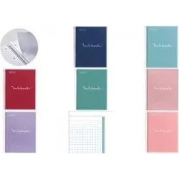 MIQUELRIUS EMOTIONS College Block bloknotas, DIN A4, Marine Seyès, 80 lapų, 90 gsm, baltas popierius, spiralinis įrišimas, mikroperforuotas, 4 skylės, kartoninis viršelis (MR2103)