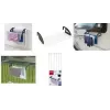 Metaltex Click drabužių džiovinimo lentyna radiatoriams ir balkonams, sidabrinė/juoda, 3 m džiovinimo ilgis, sulankstoma, epoksidine danga padengtas plienas, 5 strypai 405810039