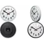 NEXTIME NXT kvarcinis sieninis laikrodis 260 mm baltu ciferblatu, juodais skaičiais, plastikiniu korpusu 7308WI