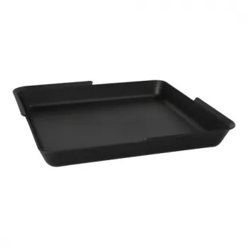 PAPSTAR Circulware daugkartinė stačiakampė serviravimo lėkštė, nepadalinta, juoda, 1000 ml, polipropilenas su 30% mineralinių užpildų, 1 vnt. 97021