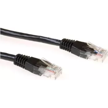 Ewent IM8910 Cat6 U/UTP tinklo kabelis, 10 m, juodas