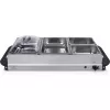 Tristar BP-6285 Buffet Server – 3 x 2,5 L nerūdijančio plieno šildymo indai, 300 W, reguliuojamas termostatas, permatomi dangčiai, neslystantys pagaliukai
