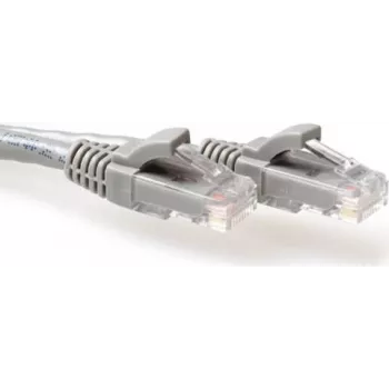 ACT IB3052 CAT6A U/UTP Snagless tinklo kabelis, 0,25 m, pilkas