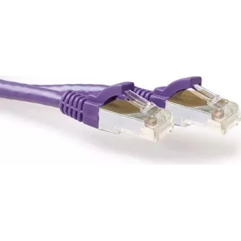 ACT FB2305 5 m Cat6a S/FTP LSZH tinklo kabelis, violetinės spalvos