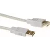 ACT SB2198 USB 2.0 prailginimo laidas USB-A (tėvas) – USB-A (motina), 1,8 m, dramblio kaulo spalvos
