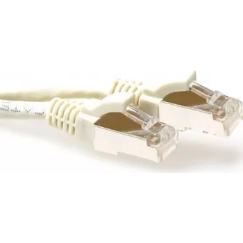 ACT Ivory 3m S/FTP CAT6A be užkabinimo komutacinis kabelis (FB6003)
