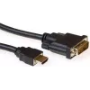 ACT AK3739 HDMI A male to DVI-D male Single Link konversijos kabelis, 1 m, juodas
