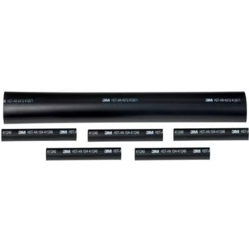 3M TE100050984 Termiškai susitraukiantis vamzdelis 12,7 mm juodas, 4 vnt.