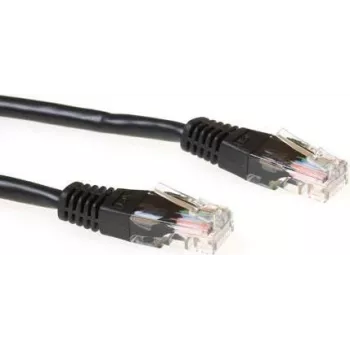 ACT 5 m LSZH U/UTP CAT6 tinklo kabelis su RJ45 jungtimis - juodas (IB9905)